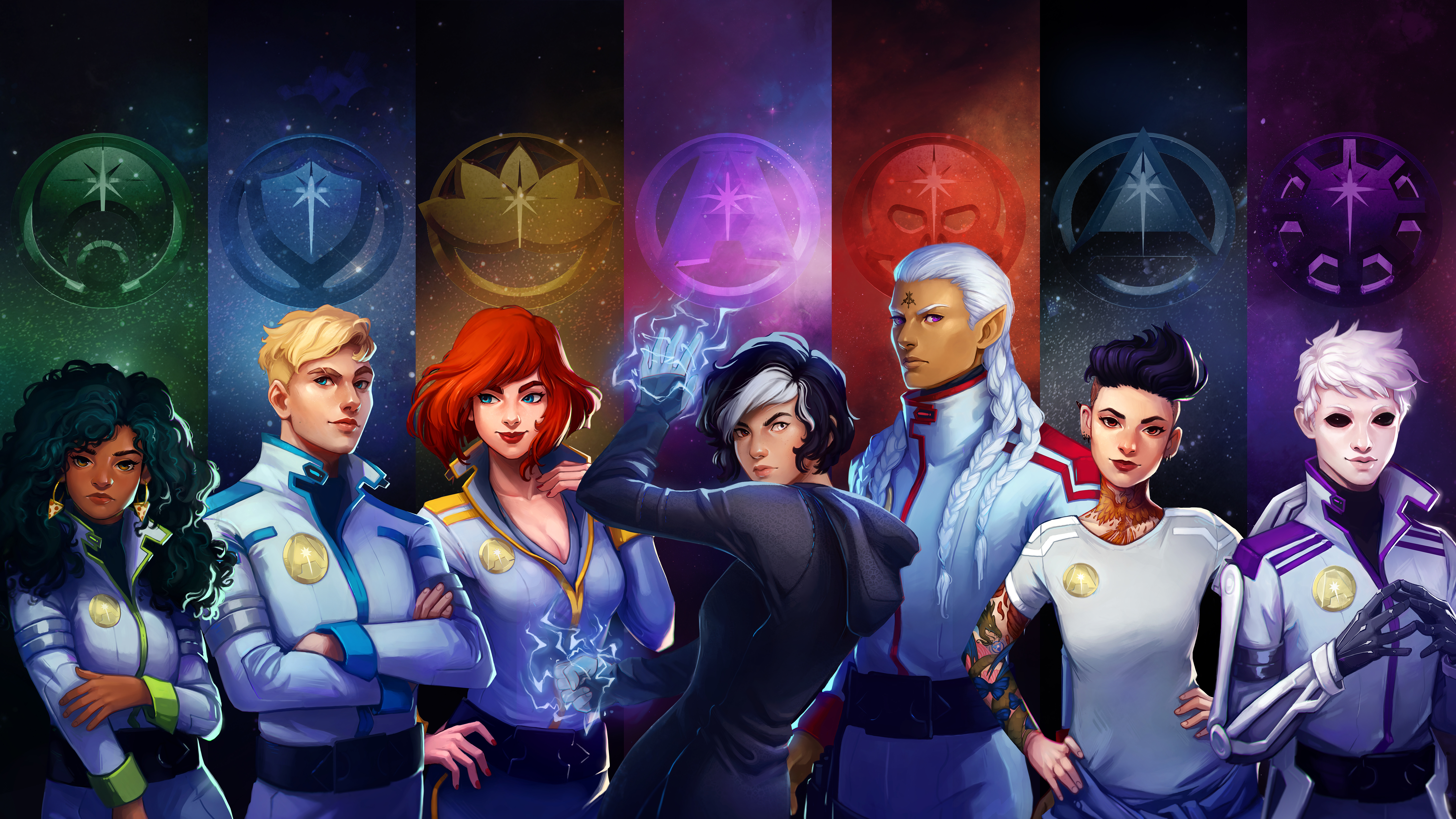 Aurora Rising crew, Character art, Book characters, Fan art